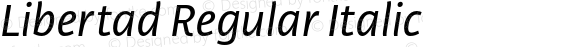 Libertad Regular Italic