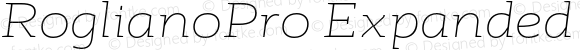 RoglianoPro Expanded Thin Italic