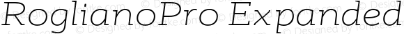 RoglianoPro Expanded ExtraLight Italic