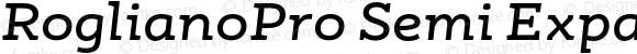 RoglianoPro Semi Expanded Bold Italic