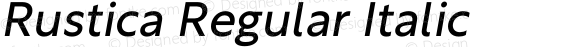 Rustica Regular Italic