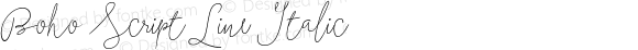 BohoScriptLine-Italic