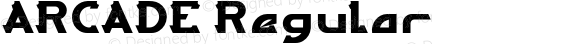 ARCADE Regular Version 1.00;February 5, 2018;FontCreator 11.0.0.2412 64-bit
