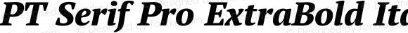 PT Serif Pro ExtraBold Italic