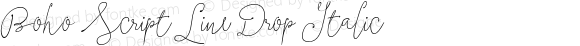 BohoScriptLineDrop-Italic