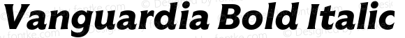 Vanguardia Bold Italic