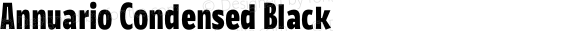 Annuario Condensed Black