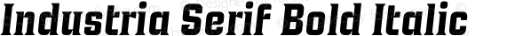 Industria Serif Bold Italic