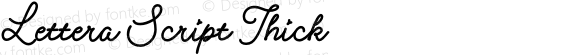 Lettera Script Thick