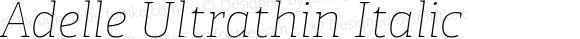 Adelle Ultrathin Italic