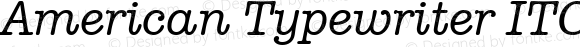 American Typewriter ITC Pro Medium Italic