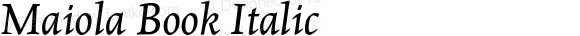 MaiolaBk-BookItalic