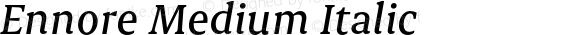 Ennore Medium Italic