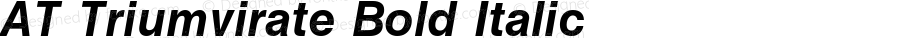 AT Triumvirate Bold Italic