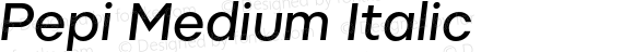 Pepi Medium Italic