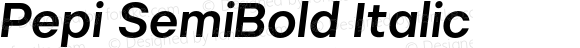 PepiSemiBold-Italic