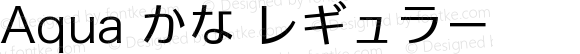 Aqua かな レギュラー