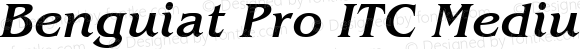 Benguiat Pro ITC Medium Italic