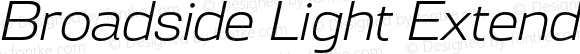 Broadside Light Extended Italic