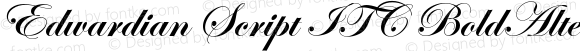 Edwardian Script ITC Bold Alternate