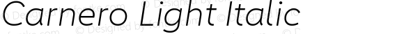 Carnero Light Italic