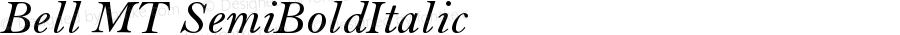 Bell MT Semi Bold Italic