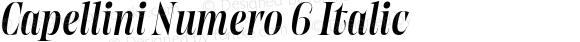 Capellini Numero 6 Italic