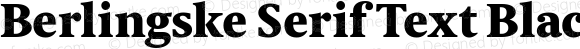 Berlingske Serif Text Black