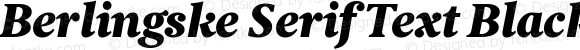 Berlingske Serif Text Black Italic