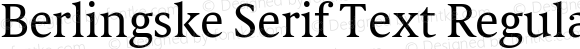 Berlingske Serif Text Regular