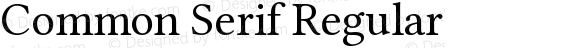 Common Serif Regular