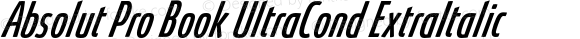 Absolut Pro Book UltraCond ExtraItalic