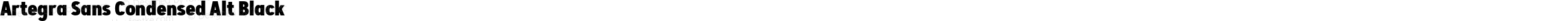 Artegra Sans Condensed Alt Black
