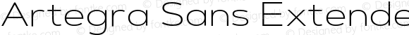 Artegra Sans Extended Alt ExtraLight