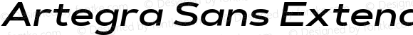 Artegra Sans Extended Alt SemiBold Italic Version 1.007
