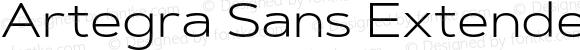 Artegra Sans Extended Light