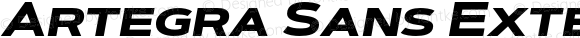 Artegra Sans Extended SC ExtraBold Italic Version 1.007