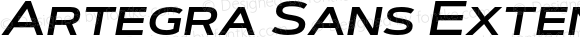 Artegra Sans Extended SC SemiBold Italic Version 1.007