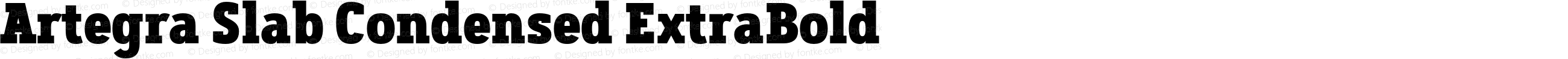 Artegra Slab Condensed ExtraBold