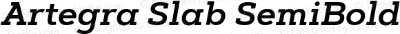 Artegra Slab SemiBold Italic