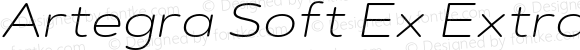 Artegra Soft Ex ExtraLight Italic