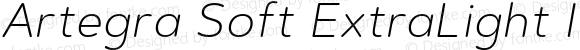 Artegra Soft ExtraLight Italic