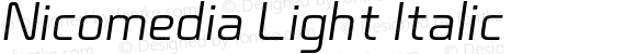 Nicomedia Light Italic