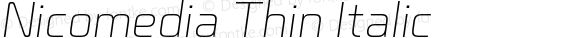 Nicomedia Thin Italic