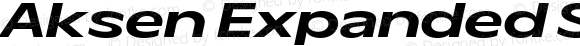 Aksen Expanded SemiBold Italic