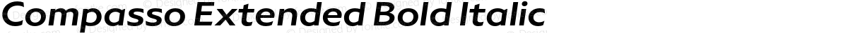 Compasso Extended Bold Italic