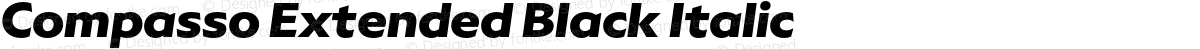 Compasso Extended Black Italic