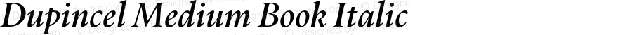 Dupincel Medium Book Italic