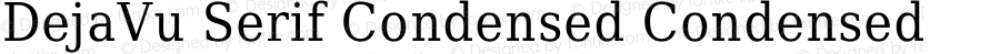 DejaVu Serif Condensed