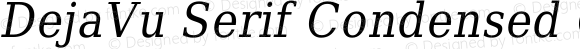 DejaVu Serif Condensed Oblique